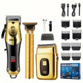 Golden Hair Clipper Razor Trimmer Set for Men CTN