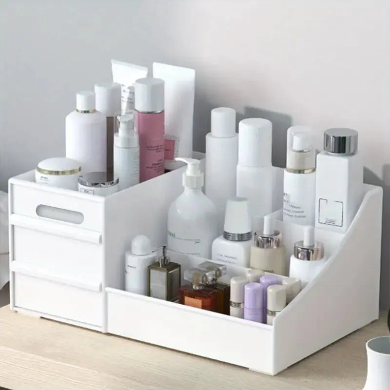 Large Capacity Cosmetic Storage with Drawers Store Brushes, Makeup, Skincare, Perfumes CAN