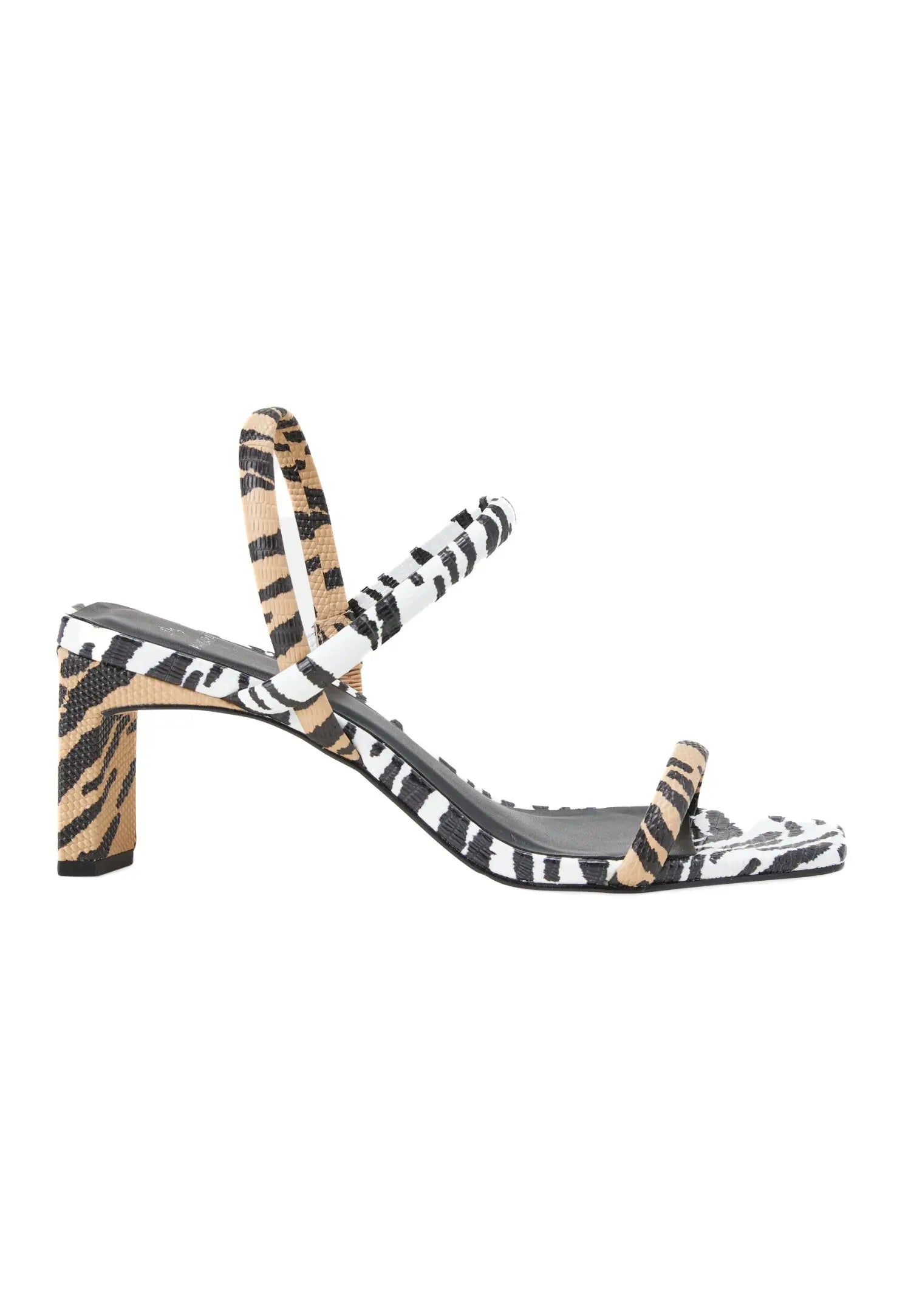 Palmito Animal Print Calf Leather Sandals – 6.5cm Block Heel Mangará Atelier