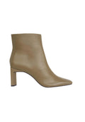 Senna Goat Olive Leather Boots – 7.6cm Block Heel Mangará Atelier