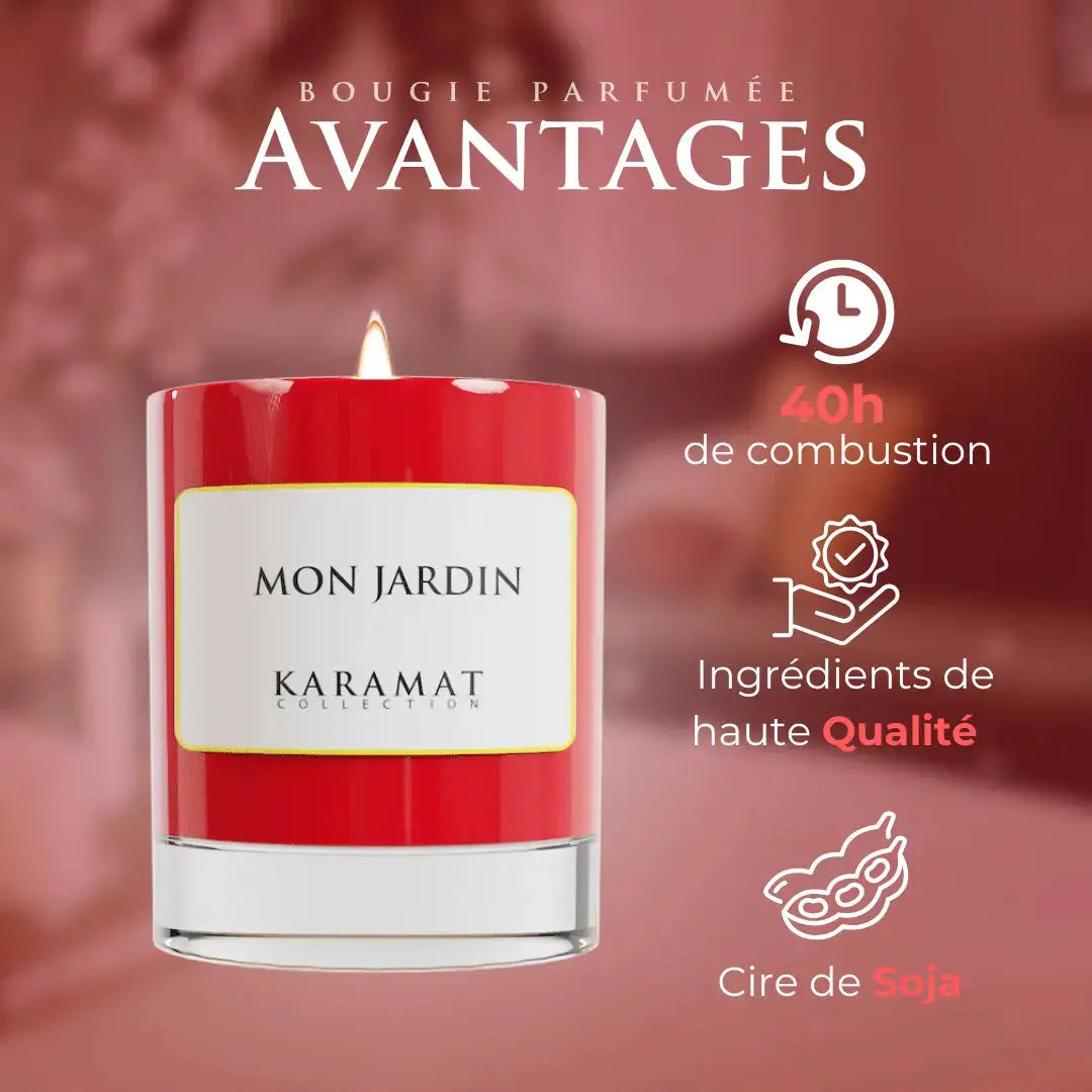 bougie parfumée Mon Jardin – Jardin Secret Karamats.fr