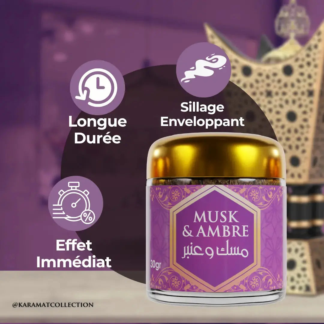 Mabsous MUSK & AMBRE 30gr Karamats.fr