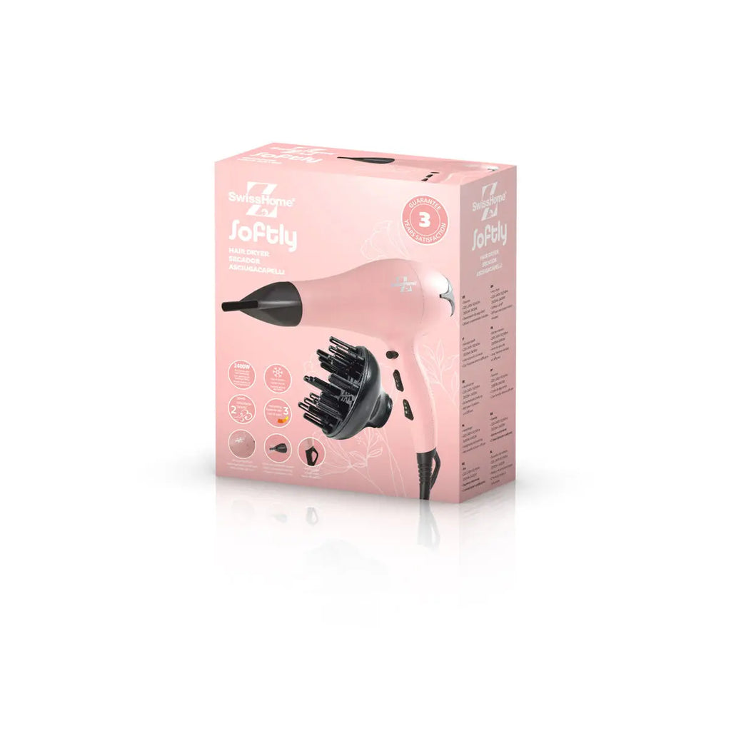 Hairdryer SwissHome Softly Pink 2400 W SwissHome