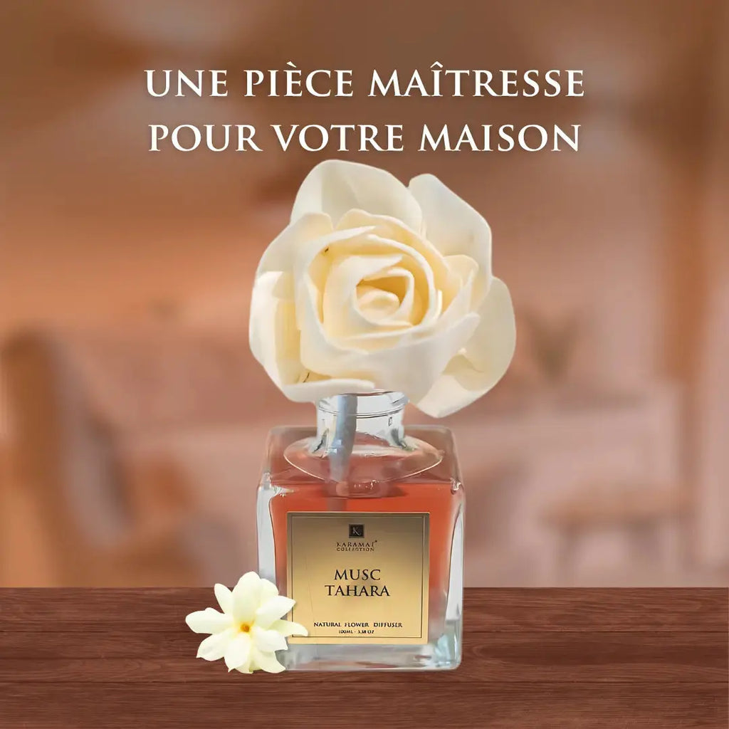 DIFFUSEUR À FLEURS 100ml – MUSC TAHARA Karamats.fr
