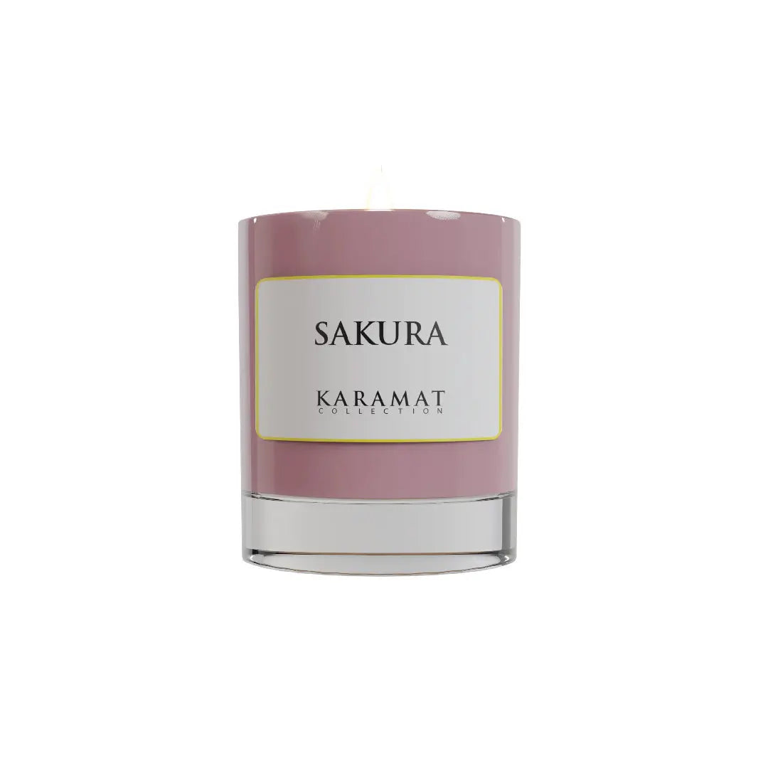 Bougie parfumé Sakura – Floraison Printanière Karamats.fr
