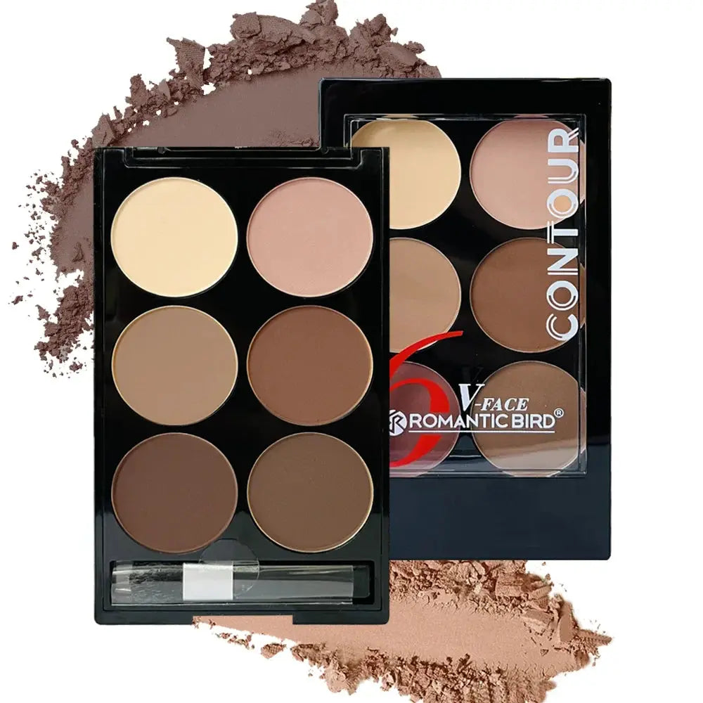 Highlight Contouring Powder Palette With Brush-0