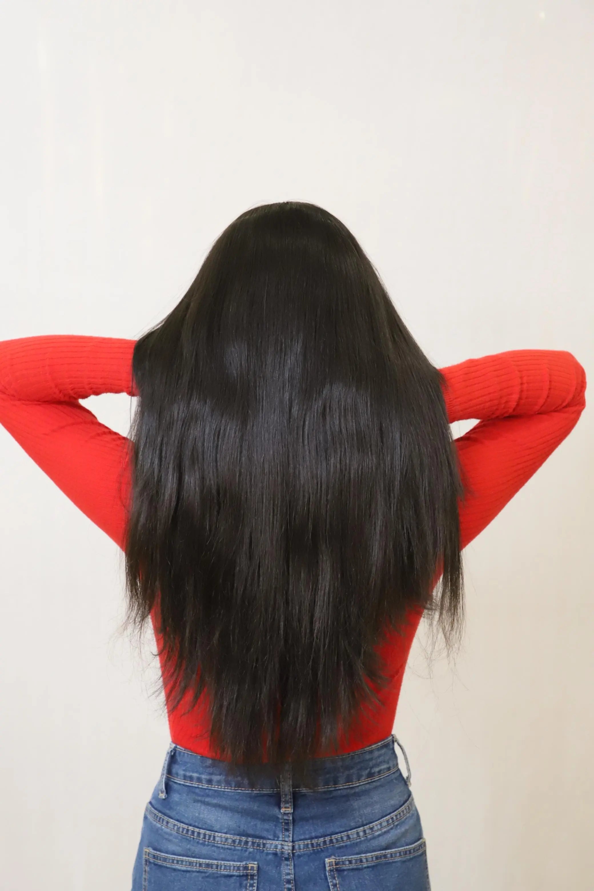 V-Shape Clip-In Volumizer | Back & Side Volume with Layered Fall | Remy Hair India Hair Extensions Luxe