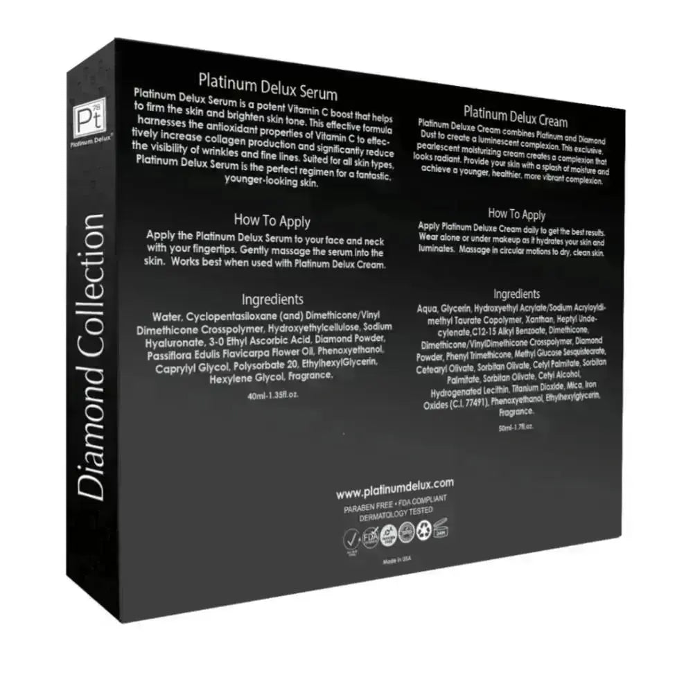Platinum Delux Diamond Set Luxury Skincare