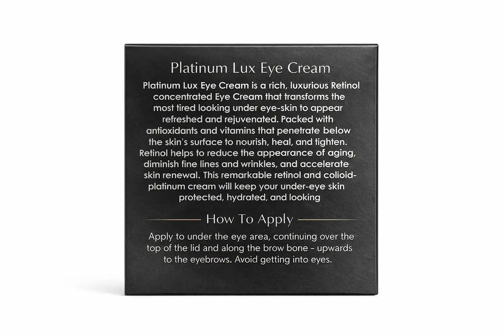 Platinum Lux Eye Cream Luxury Anti-Aging Formula with Visible Results