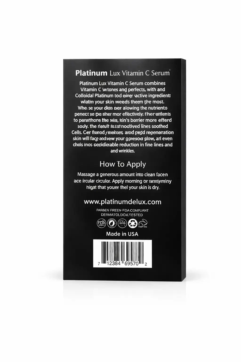 Platinum Lux Vitamin C Serum Brighten, Smooth & Restore Radiance