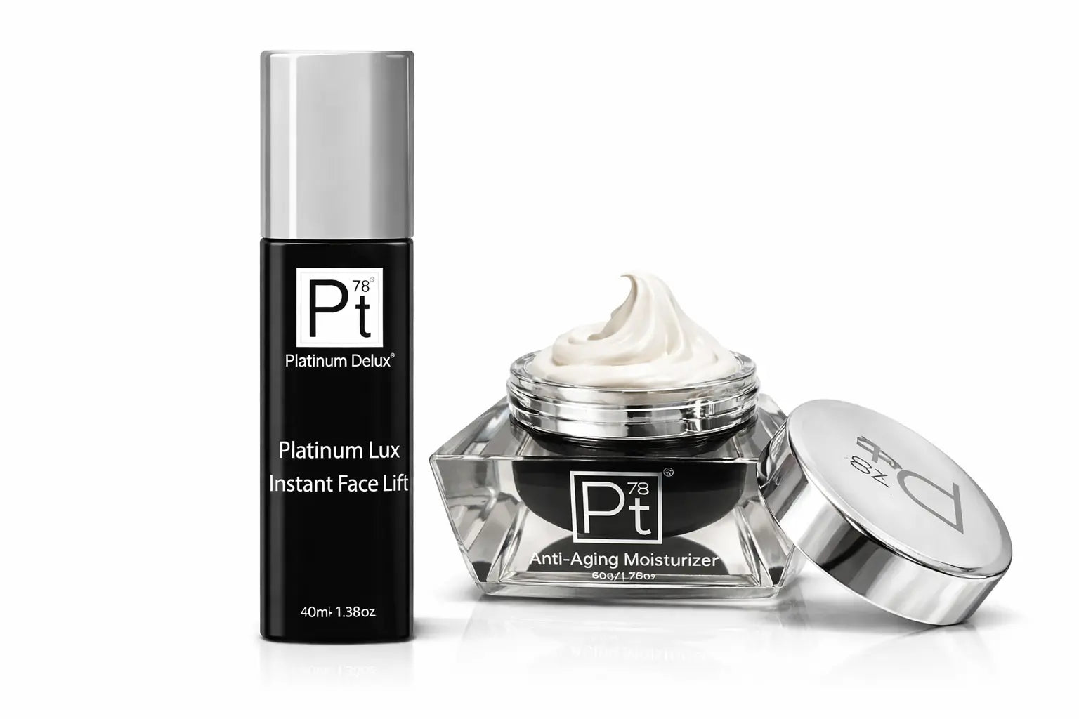 Anti-Aging Moisturizer & Lux Instant Face Lift 2pc Set Lift. Hydrate. Turn Back Time.