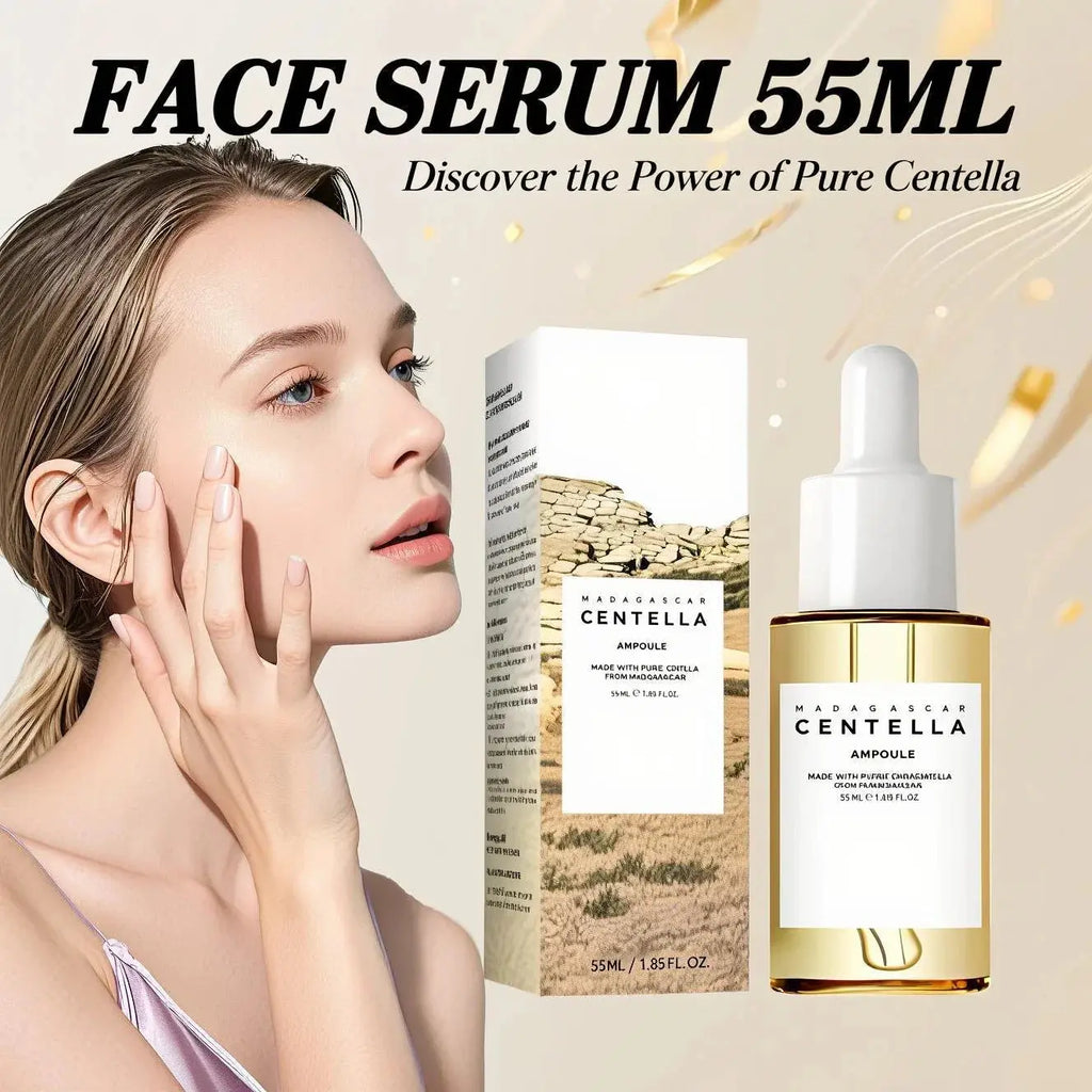 Madagascar Centella Asiatica Serum 55ml - Sensitive skin soothing formula with acne fighting，deep moisturizing benefits for face CD
