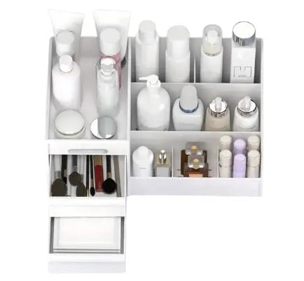 Large Capacity Cosmetic Storage with Drawers Store Brushes, Makeup, Skincare, Perfumes CAN