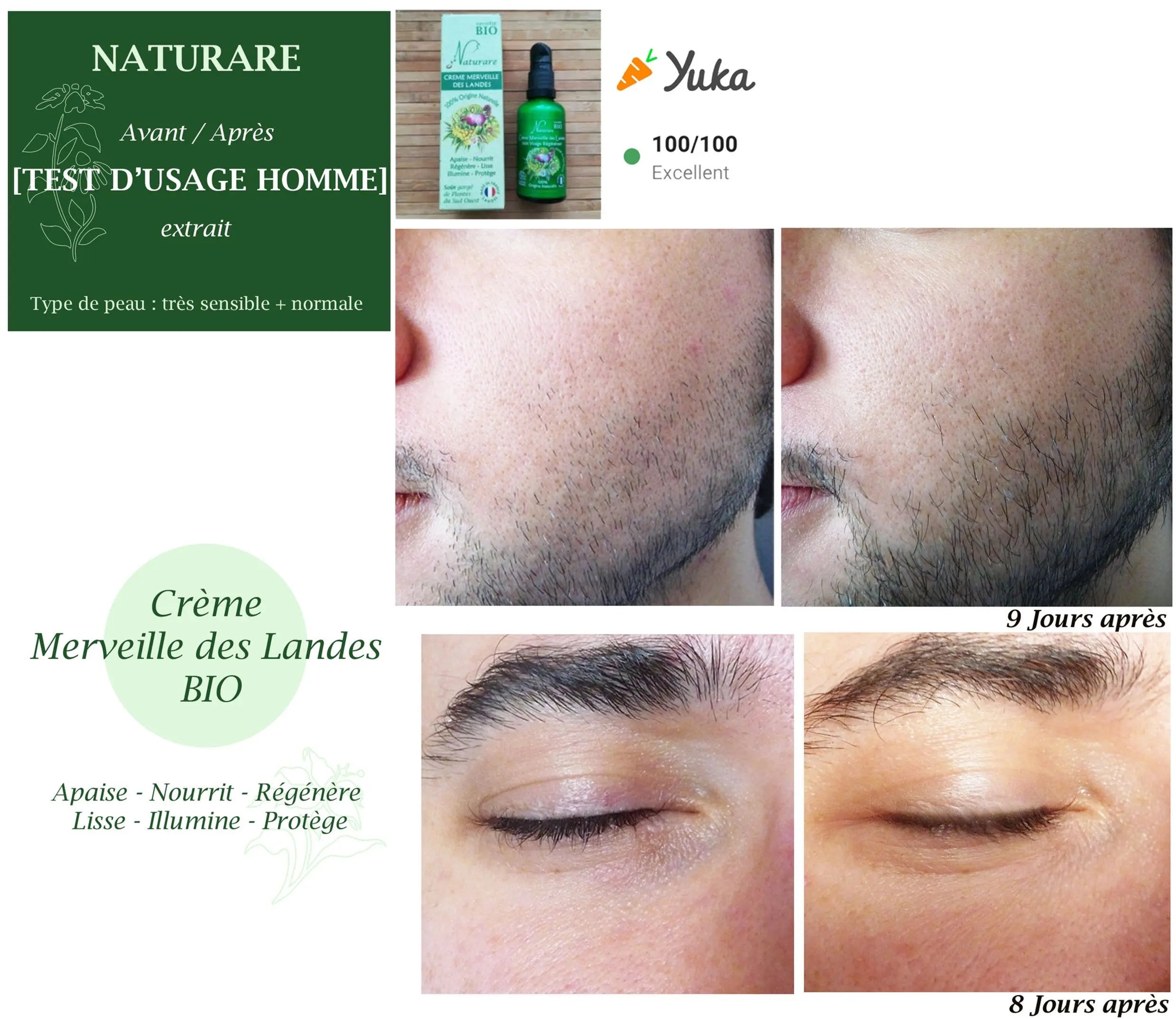MERVEILLE DES LANDES ORGANIC - Sensitive Skin Care Complete Regeneration Face Naturare.fr