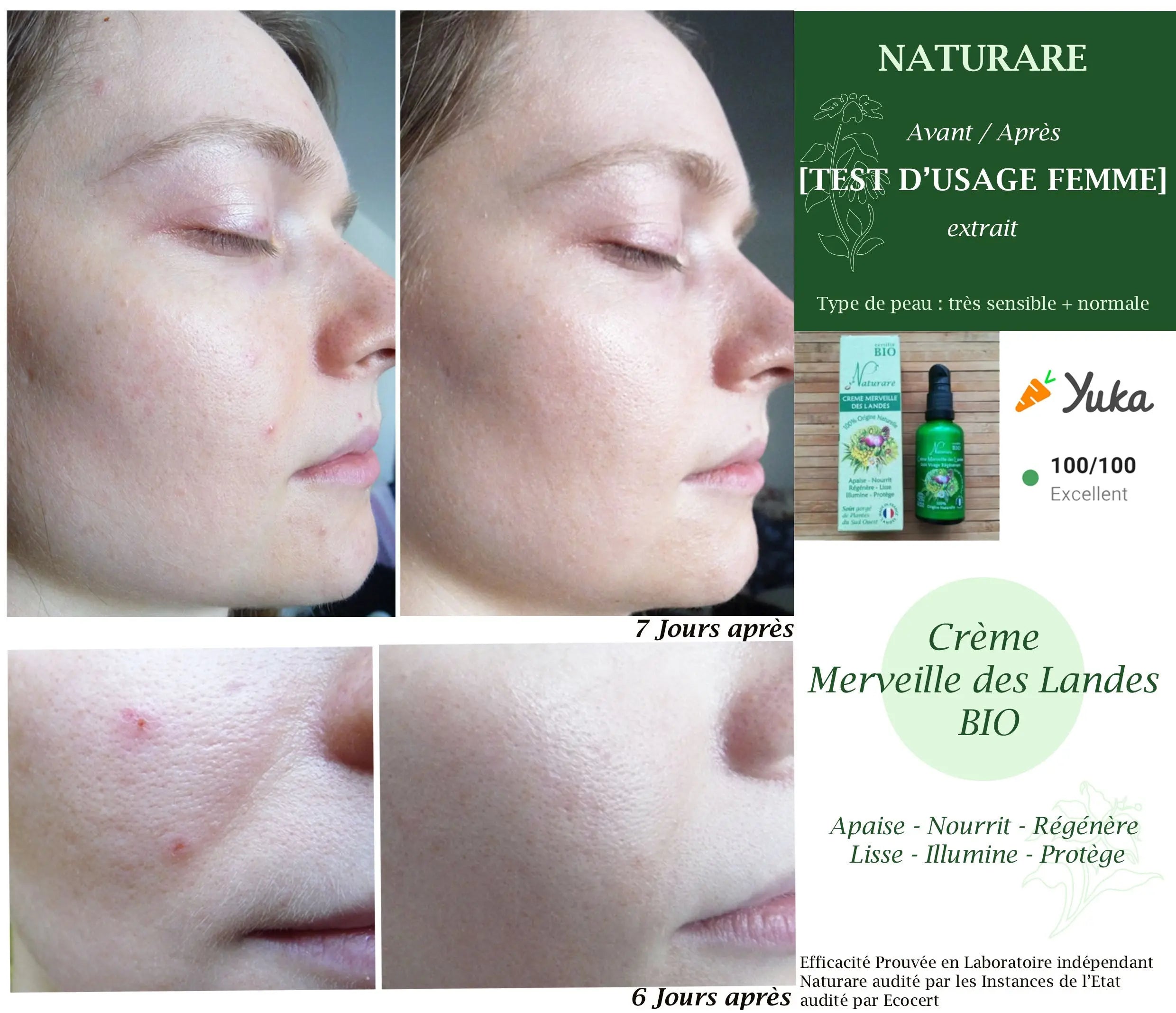 MERVEILLE DES LANDES BIO - Soin de peau Sensible Régénération Intégrale Visage Beauté & Cosmétiques