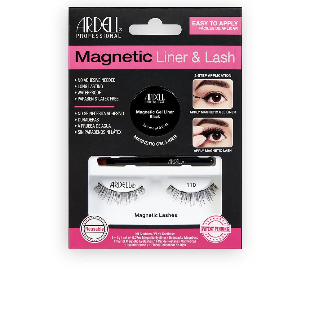 MAGNETIC LINER &amp; LASH eyelashes #110 + gel liner 3 u Ardell