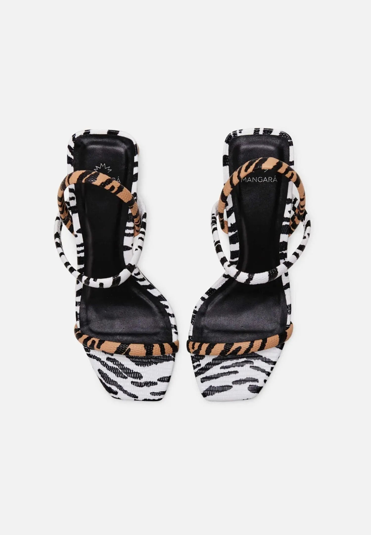 Palmito Animal Print Calf Leather Sandals – 6.5cm Block Heel Mangará Atelier